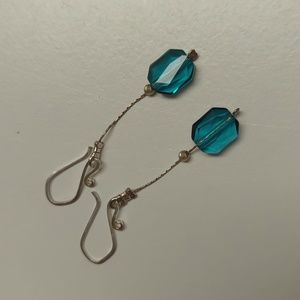 Swarovski 12mm Graphic Indicolite Earrings